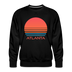 Premium Atlanta Sweatshirt - Retro 80s Men's Georgia Sweatshirt - black
