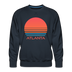 Premium Atlanta Sweatshirt - Retro 80s Men's Georgia Sweatshirt - navy