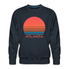 Premium Atlanta Sweatshirt - Retro 80s Men's Georgia Sweatshirt - navy