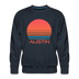 Premium Austin Sweatshirt - Retro 80s Men's Texas Sweatshirt - navy