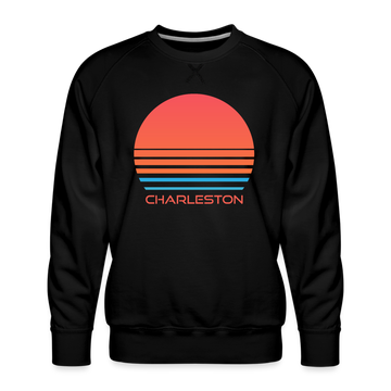 Premium Charleston Sweatshirt - Retro 80s Men's South Carolina Sweatshirt - black
