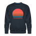 Premium Charleston Sweatshirt - Retro 80s Men's South Carolina Sweatshirt - navy