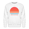 Premium Breckenridge Sweatshirt - Retro 80s Men's Colorado Sweatshirt - white