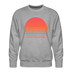 Premium Breckenridge Sweatshirt - Retro 80s Men's Colorado Sweatshirt - heather grey
