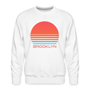 Premium Brooklyn Sweatshirt - Retro 80s Men's New York Sweatshirt - white