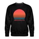 Premium Brooklyn Sweatshirt - Retro 80s Men's New York Sweatshirt - black