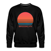 Premium Brooklyn Sweatshirt - Retro 80s Men's New York Sweatshirt - black