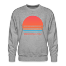 Premium Brooklyn Sweatshirt - Retro 80s Men's New York Sweatshirt - heather grey