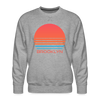 Premium Brooklyn Sweatshirt - Retro 80s Men's New York Sweatshirt - heather grey