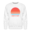 Premium Denver Sweatshirt - Retro 80s Men's Colorado Sweatshirt - white