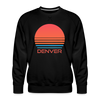 Premium Denver Sweatshirt - Retro 80s Men's Colorado Sweatshirt - black