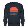 Premium Denver Sweatshirt - Retro 80s Men's Colorado Sweatshirt - navy