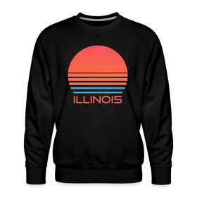 Premium Illinois Sweatshirt - Retro 80s Men's Sweatshirt
