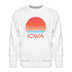 Premium Iowa Sweatshirt - Retro 80s Men's Sweatshirt - white