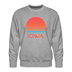 Premium Iowa Sweatshirt - Retro 80s Men's Sweatshirt - heather grey