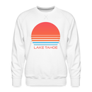 Premium Lake Tahoe Sweatshirt - Retro 80s Men's California Sweatshirt - white