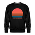 Premium Los Angeles Sweatshirt - Retro 80s Men's California Sweatshirt - black