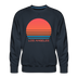 Premium Los Angeles Sweatshirt - Retro 80s Men's California Sweatshirt - navy