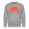 Premium Portland Sweatshirt - Retro 80s Men's Oregon Sweatshirt - heather grey