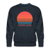 Premium Portland Sweatshirt - Retro 80s Men's Oregon Sweatshirt - navy