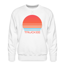 Premium Truckee Sweatshirt - Retro 80s Men's California Sweatshirt - white