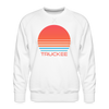 Premium Truckee Sweatshirt - Retro 80s Men's California Sweatshirt - white