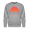 Premium Truckee Sweatshirt - Retro 80s Men's California Sweatshirt - heather grey