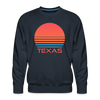 Premium Texas Sweatshirt - Retro 80s Men's Sweatshirt - navy