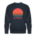 Premium Utah Sweatshirt - Retro 80s Men's Sweatshirt - navy