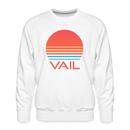Premium Vail Sweatshirt - Retro 80s Men's Colorado Sweatshirt - white
