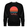 Premium Vail Sweatshirt - Retro 80s Men's Colorado Sweatshirt - black