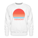Premium Vermont Sweatshirt - Retro 80s Men's Sweatshirt - white