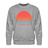 Premium Vermont Sweatshirt - Retro 80s Men's Sweatshirt - heather grey