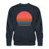 Premium Vermont Sweatshirt - Retro 80s Men's Sweatshirt - navy