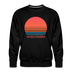 Premium Wisconsin Sweatshirt - Retro 80s Men's Sweatshirt - black