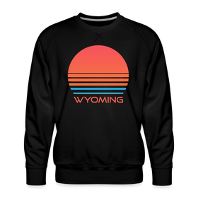 Premium Wyoming Sweatshirt - Retro 80s Men's Sweatshirt