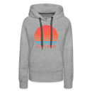 Premium Women's Chicago, Illinois Hoodie - Retro 80s - heather grey