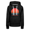 Premium Women's Chicago, Illinois Hoodie - Retro 80s - charcoal grey