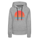 Premium Women's Atlanta, Georgia Hoodie - Retro 80s - heather grey