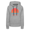 Premium Women's Austin, Texas Hoodie - Retro 80s - heather grey