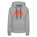 Premium Women's Austin, Texas Hoodie - Retro 80s - heather grey