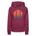 Premium Women's Boulder, Colorado Hoodie - Retro 80s - burgundy