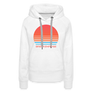 Premium Women's Breckenridge, Colorado Hoodie - Retro 80s - white