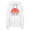 Premium Women's Breckenridge, Colorado Hoodie - Retro 80s - white