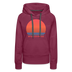 Premium Women's Breckenridge, Colorado Hoodie - Retro 80s - burgundy