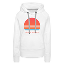Premium Women's - Retro 80s California Hoodie - white