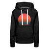 Premium Women's - Retro 80s California Hoodie - charcoal grey