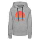 Premium Women's Denver, Colorado Hoodie - Retro 80s - heather grey