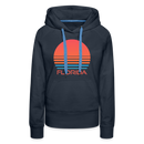 Premium Women's - Retro 80s Florida Hoodie - navy