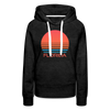 Premium Women's - Retro 80s Florida Hoodie - charcoal grey